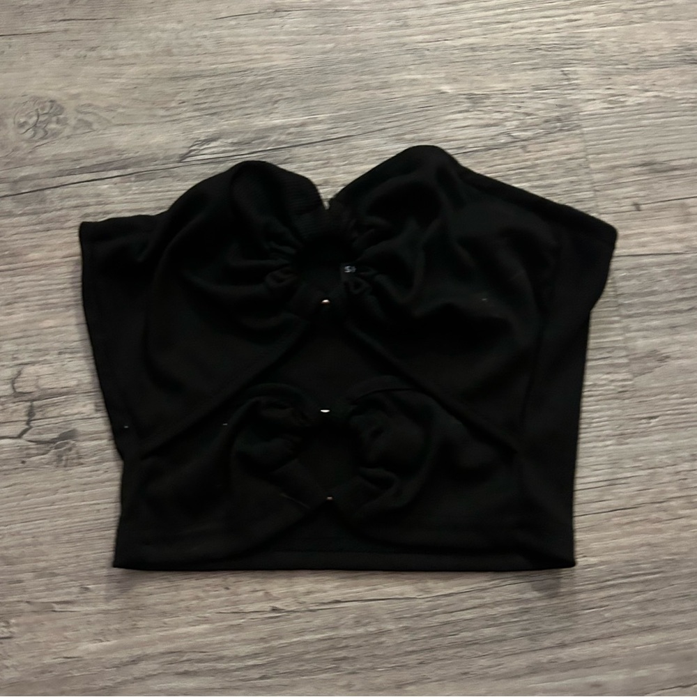 Shein black crop top